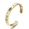 Brass Micro Pave Cubic Zirconia Cuff Bangles BJEW-S142-022-NF-4