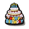 Birthday Theme Silicone Beads SIL-S006-03B-1