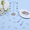 60Pcs 316 Surgical Stainless Steel Hoop Earrings Findings STAS-BBC0010-02-4