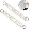 Plastic Imitation Pearl Beaded Chain Bag Handle FIND-WH0111-170-7