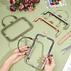 4Pcs 4 Colors Iron Flower Purse Handle Frame PURS-PH0001-44-3