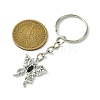 Butterfly Alloy with Cubic Zirconia Pendant Keychain KEYC-JKC00846-4