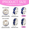 30Pcs 2 Colors Brass Rhinestone Spacer Beads RB-TA0001-29F-2