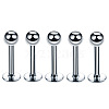 304 Stainless Steel Round Threadless Labrets for Women Men WG9B6EB-02-1