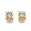 Brass Micro Pave Clear Cubic Zirconia Beads KK-G432-11A-G-2