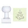 Clear Acrylic Soap Stamps DIY-WH0437-006-1
