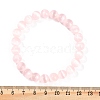 Dyed Natural Selenite Round Beaded Stretch Bracelets for Women G-U005-02L-5