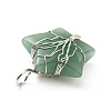 Natural Green Aventurine Pendants G-D458-04P-05-RS-4