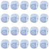 20Pcs Blue Cube Letter Silicone Beads 12x12x12mm Square Dice Alphabet Beads with 2mm Hole Spacer Loose Letter Beads for Bracelet Necklace Jewelry Making JX434C-1