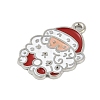 Christmas Theme Spray Painted Alloy Enamel Pendants ENAM-Z020-02G-2