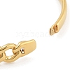 Ion Plating(IP) 304 Stainless Steel Twisted Chain Hinged Bangles for Women BJEW-Z068-04G-07-4