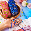 2 Rolls 2 Colors Polyester Knitting Yarn DIY-TA0011-46-6