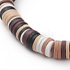 Polymer Clay Heishi Beads Stretch Bracelets BJEW-JB05811-05-2