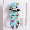 12Pcs 6 Colors Hand Crochet Wool Ornament Accessories DIY-DR0001-09-7