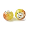 Two Tone Glass European Beads GPDL-K003-01B-2