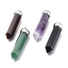 Natural Mixed Gemstone Pointed Big Pendants G-F689-03-P-1