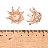Alloy Rhinestone Crown Beads FIND-NH0001-19RG-3