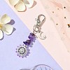 Natural Amethyst Chip Pendant Decorations HJEW-MZ00096-03-2