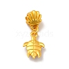 Rack Plating Alloy Enamel European Dangle Charm PALLOY-E006-01MG-01-3