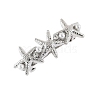 Starfish Alloy Rhinestone Hair Barrettes PW-WG70662-02-1