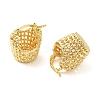 Hollow Basket Brass Hoop Earrings for Women EJEW-G399-03A-G-2