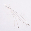925 Sterling Silver Flat Head Pins X-STER-K017-50mm-S-1