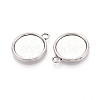 Tibetan Style Alloy Pendants Cabochon Settings PALLOY-N178-12AS-D-2
