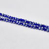 DELORIGIN 1 Strand Handmade Evil Eye Lampwork Beads Strands LAMP-DR0001-01A-4