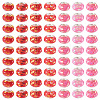 70Pcs 7 Colors Transparent Resin Rondelle European Beads RESI-TA0004-82-2