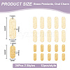24Pcs 2 Style Brass Pendants KK-BC0011-75-2