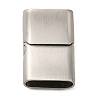 Matte 304 Stainless Steel Magnetic Clasps STAS-K007-34-4