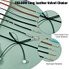 8Pcs 8 Style Faux Suede & Nylon Cord Lariat Necklaces Set NJEW-FI0001-32-3