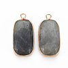 Natural Labradorite Pendants G-S359-292B-2