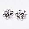 Tibetan Style Alloy Flower Pendants X-LF1006Y-2