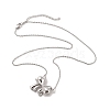 304 Stainless Steel Pendant Necklaces NJEW-U002-17P-2