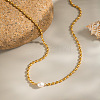 French Natural Freshwater Pearl Potato Stainless Steel Rice Beaded Necklaces for Women LS-KT1786-3