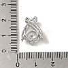 Micro Pave Clear Cubic Zirconia Pendants KK-S351-02P-03-3