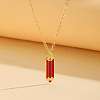 Back to School Alloy Enamel Pendant Cable Chain Necklaces WG2C7D9-05-1