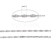 Tarnish Resistant 304 Stainless Steel Cable Chains CHS-K001-80-2