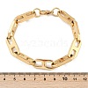 304 Stainless Steel Mariner Link Chain Bracelets for Women Men BJEW-F488-32G-5