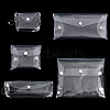 5Pcs 5 Styles Rectangle Transparent PVC Cosmetic Pouches AJEW-FG0004-33-1