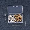 Rack Plating Brass Lobster Claw Clasps with Clip Ends KK-PH0035-34-WH-6