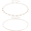 2Pcs Iron Waist Body Chain AJEW-WH20019-21G-1