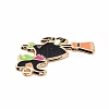 Halloween Alloy Enamel Pendants X-ENAM-M055-15G-3