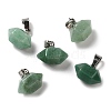 Natural Green Aventurine Pointed Pendants G-K335-03P-12-1