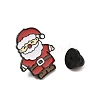 Christmas Theme Zinc Alloy Enamel Pin Brooch for Backpack Clothes JEWE-R003-01EB-04-3