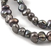 Dyed Natural Cultured Freshwater Pearl Beads Strands PEAR-A006-01B-4