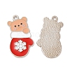 Christmas Alloy Enamel Pendants ENAM-D050-13F-01P-1