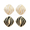 PVD Vacuum Plating Golden 304 Stainless Steel Stud Earrings for Women EJEW-Z068-08G-1