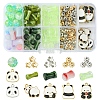 DIY Bamboo & Panda Acrylic & Alloy Enamel Bracelets Jewelry Making Kits DIY-FS0007-48-1